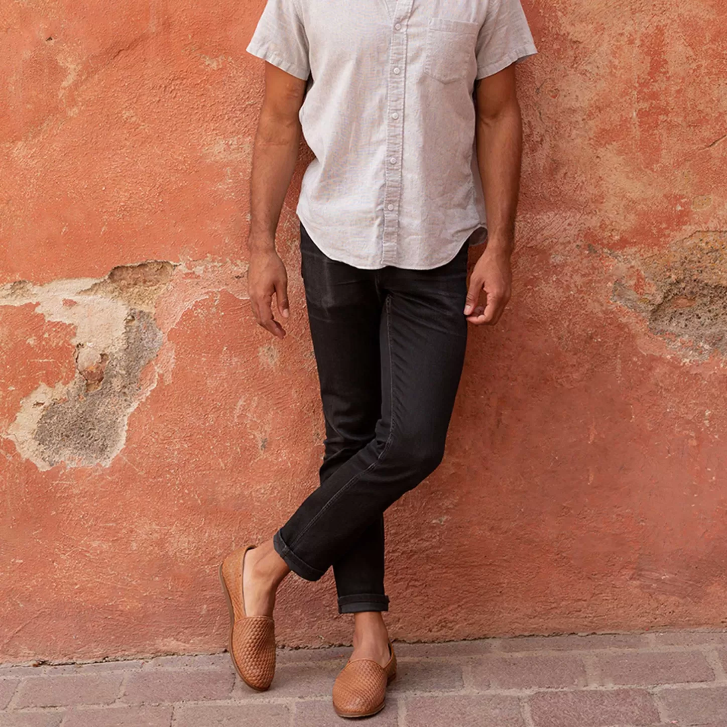 Oxfords & Loafers-Nisolo Alejandro Woven Slip On Woven Brown
