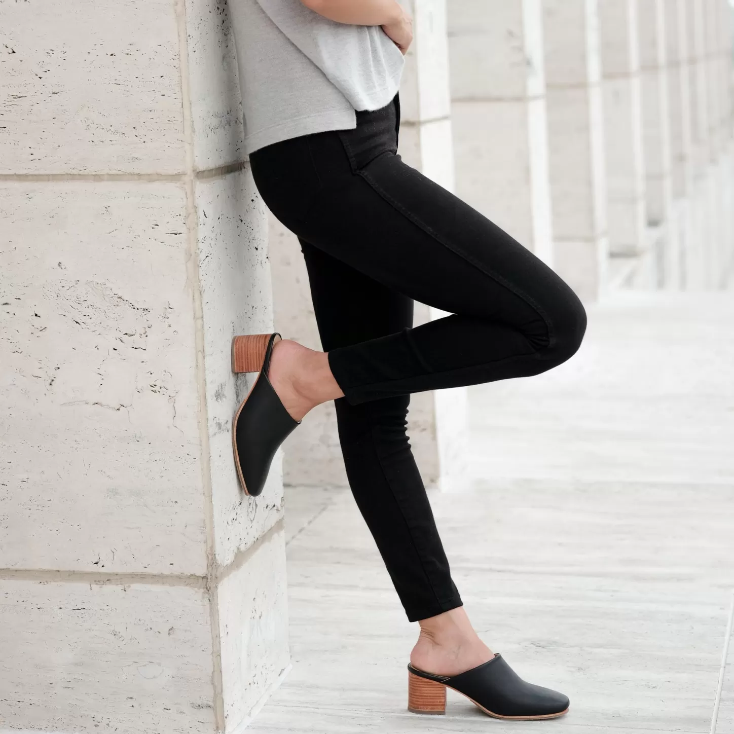 Mules-Nisolo All-Day Heeled Mule Black