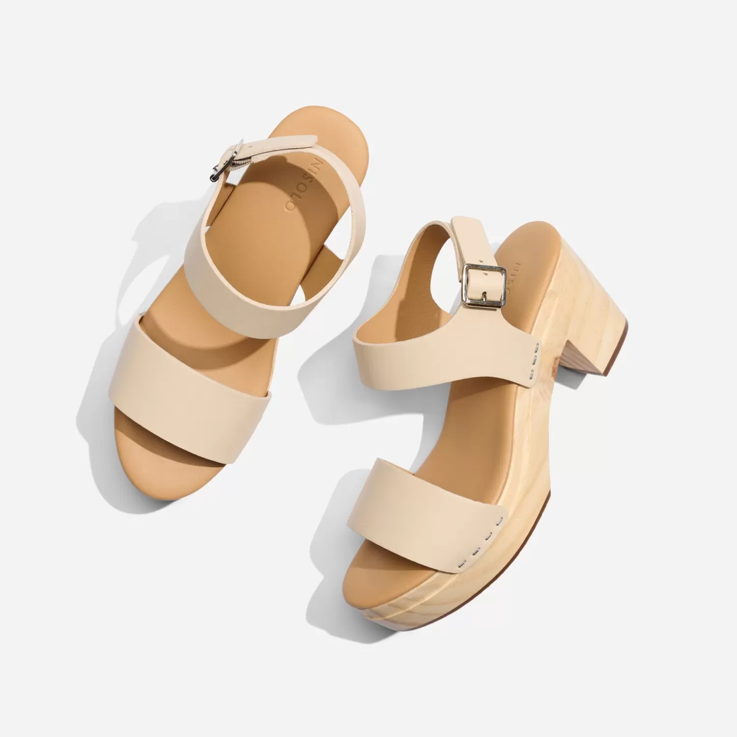 Sandals-Nisolo All-Day Open Toe Clog Bone