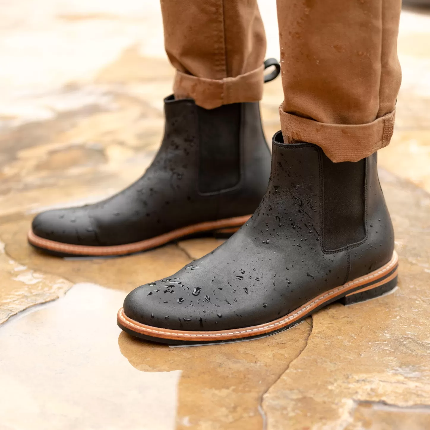 Boots-Nisolo All-Weather Chelsea Boot Black