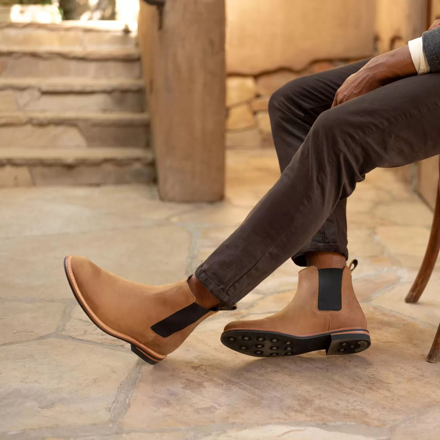 Boots-Nisolo All-Weather Chelsea Boot Tobacco