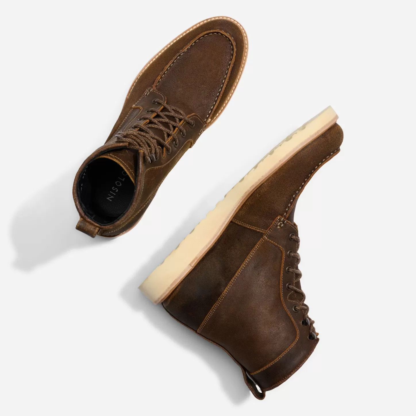 Boots-Nisolo All-Weather Mateo Boot Waxed Brown