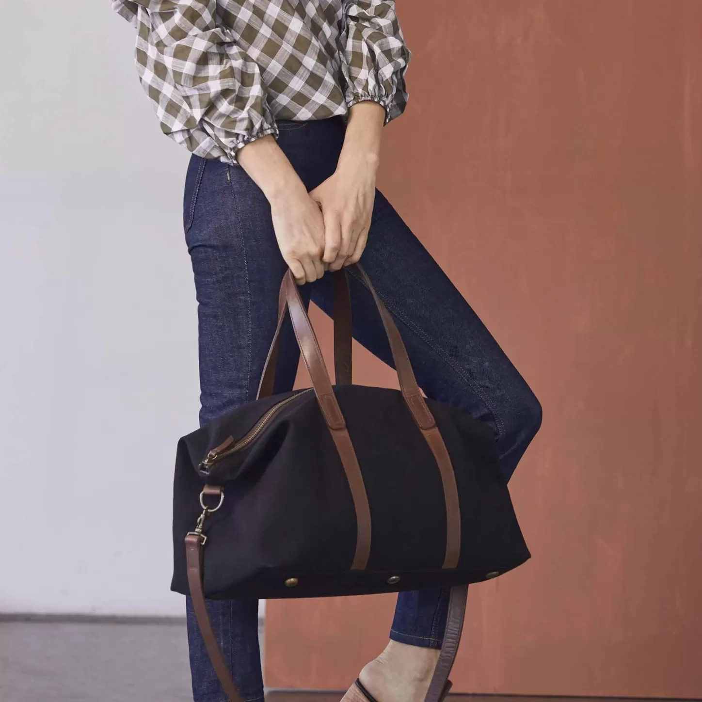 Bags & Wallets-Nisolo Canvas Weekender Black