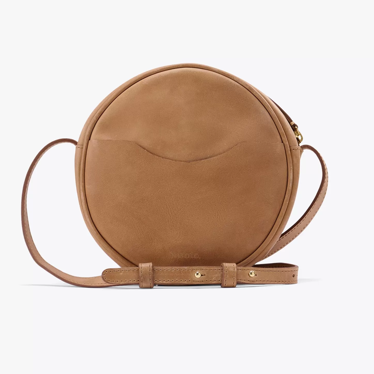 Bags & Wallets-Nisolo Carry-All Circle Crossbody Almond