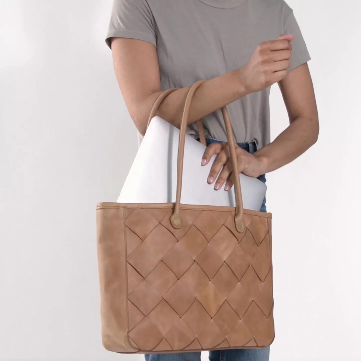 Bags & Wallets-Nisolo Carry-All Handwoven Tote Almond