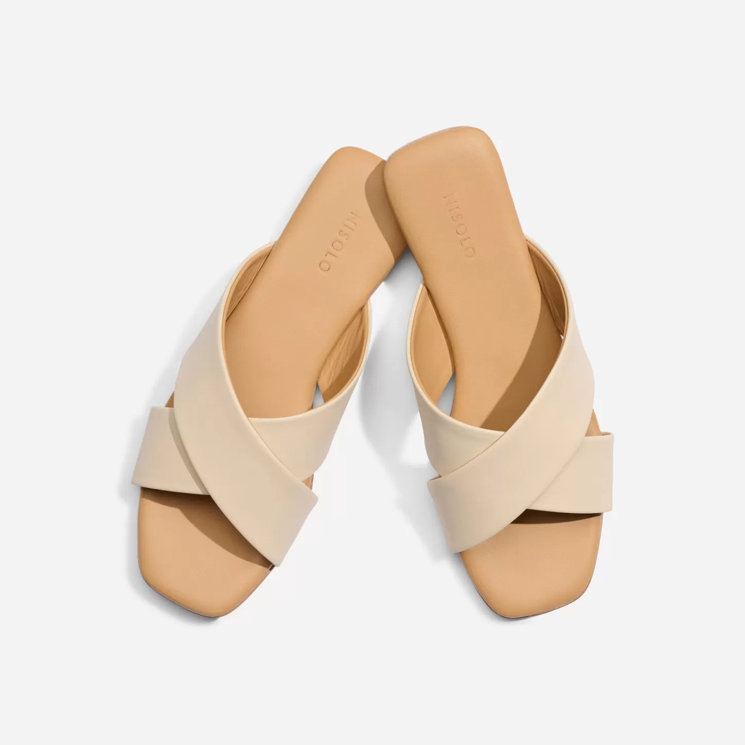 Flats & Slip Ons-Nisolo Catalina Slide Sandal Bone