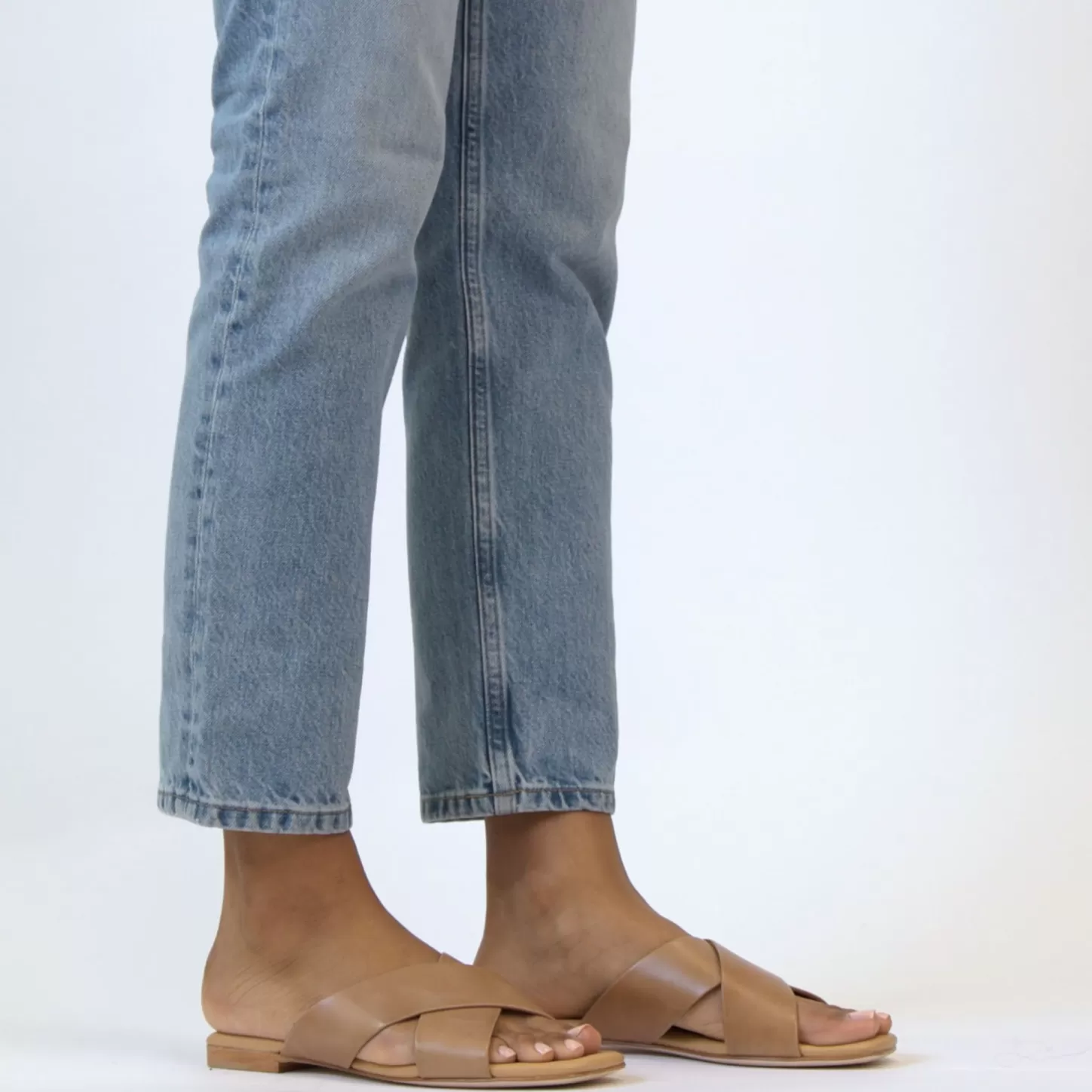 Flats & Slip Ons-Nisolo Catalina Slide Sandal Almond