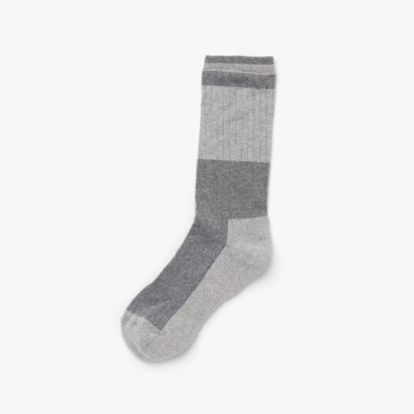 Socks-Nisolo Cotton Crew Sock Charcoal/Grey