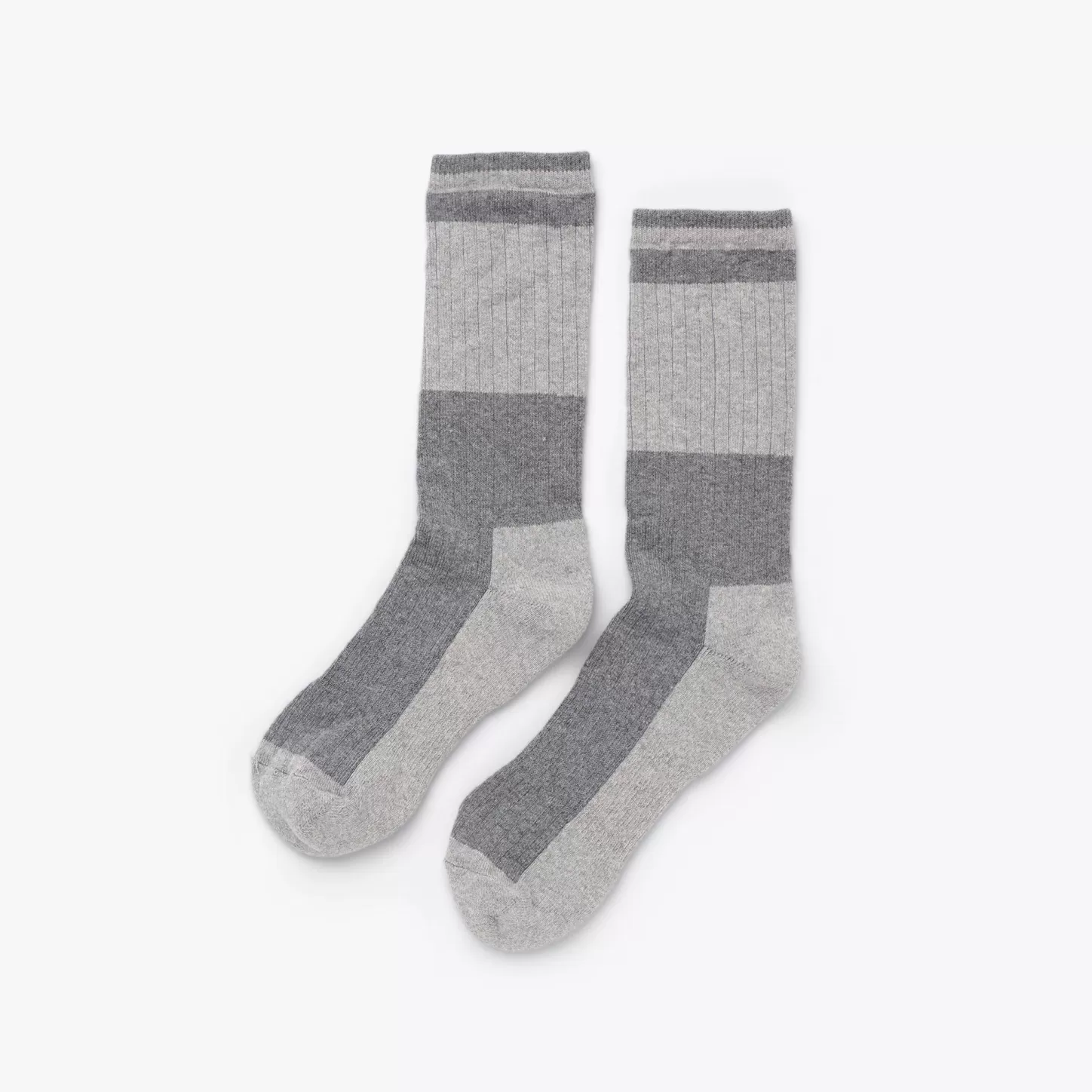 Socks-Nisolo Cotton Crew Sock Charcoal/Grey