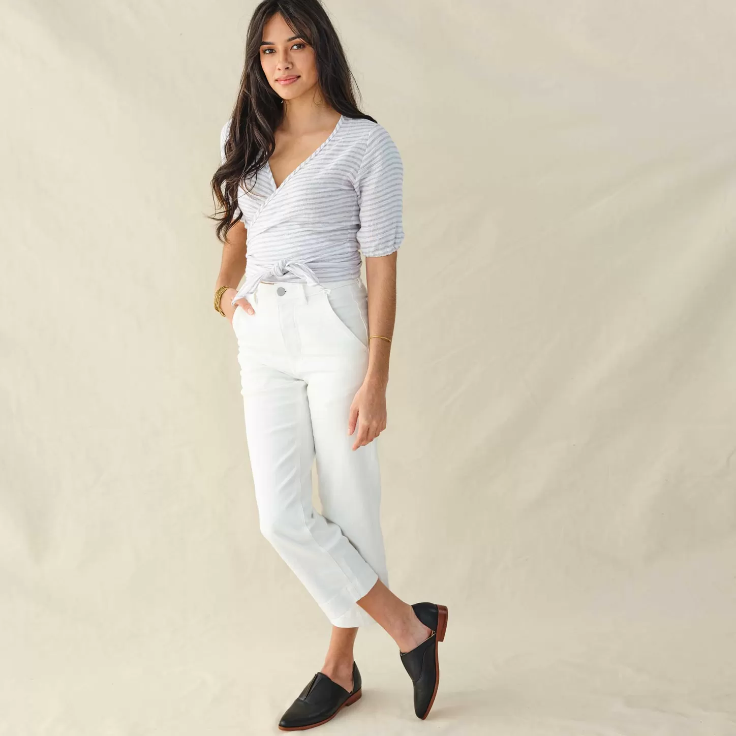 Flats & Slip Ons-Nisolo Emma D'Orsay Oxford Black