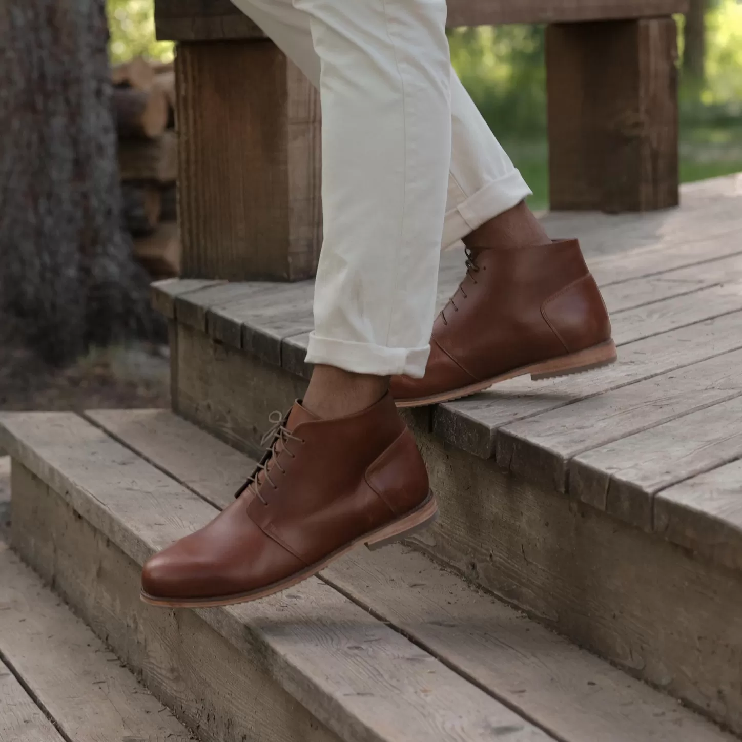 Boots-Nisolo Everyday Chukka Boot Brandy