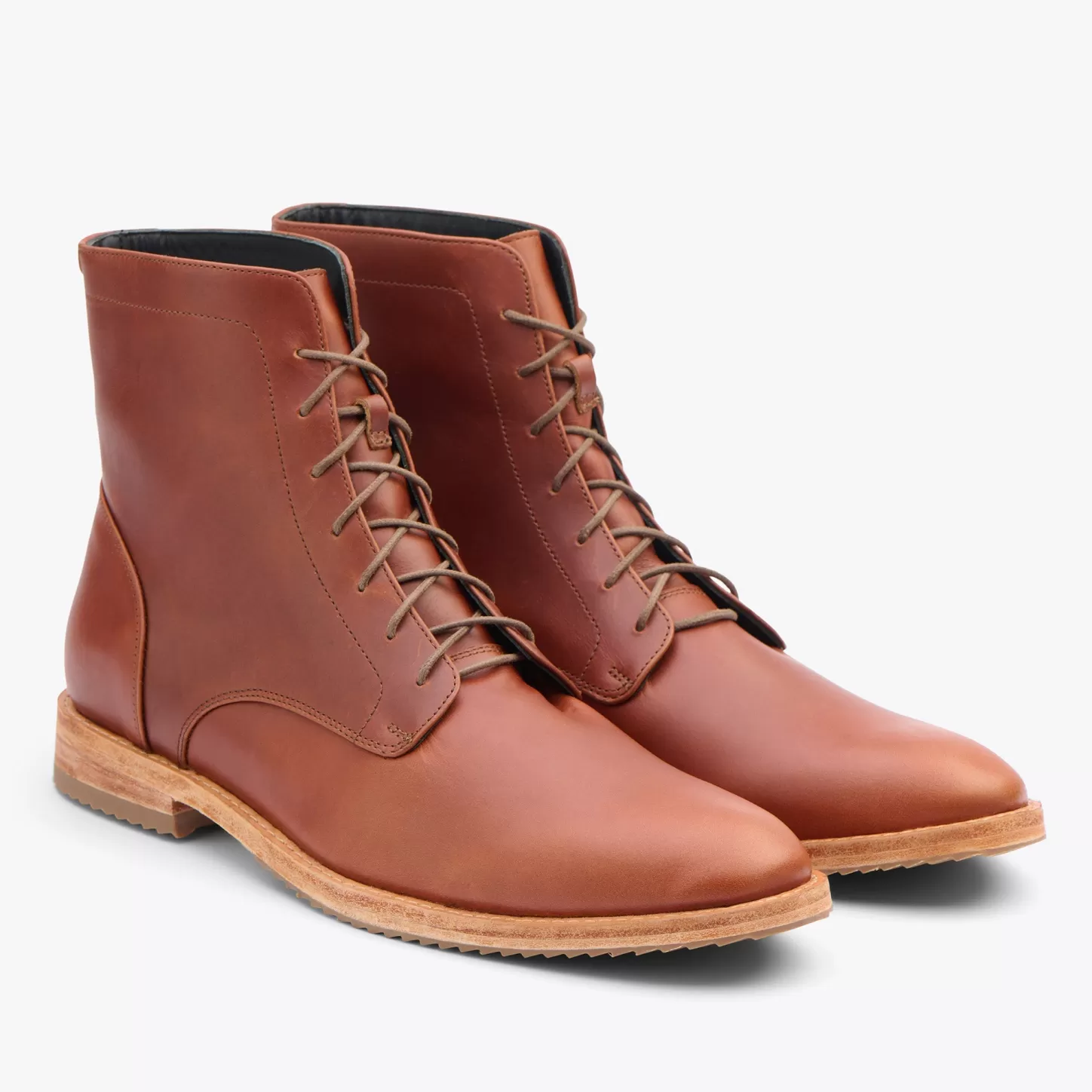 Boots-Nisolo Everyday Lace-Up Boot Brandy