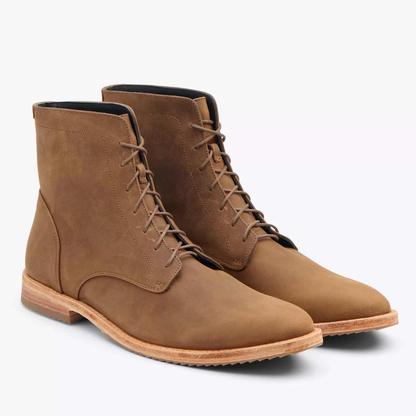 Boots-Nisolo Everyday Lace-Up Boot Tobacco