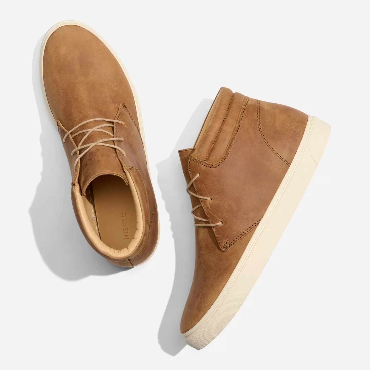 Sneakers-Nisolo Everyday Mid Top Sneaker Tobacco