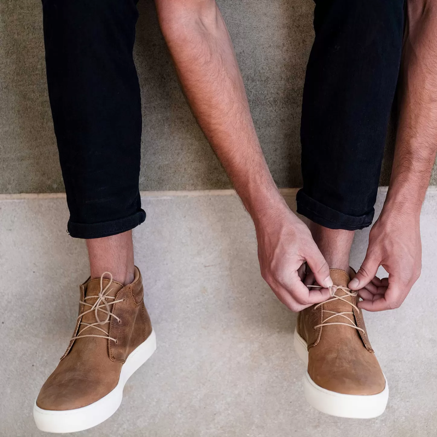 Sneakers-Nisolo Everyday Mid Top Sneaker Tobacco