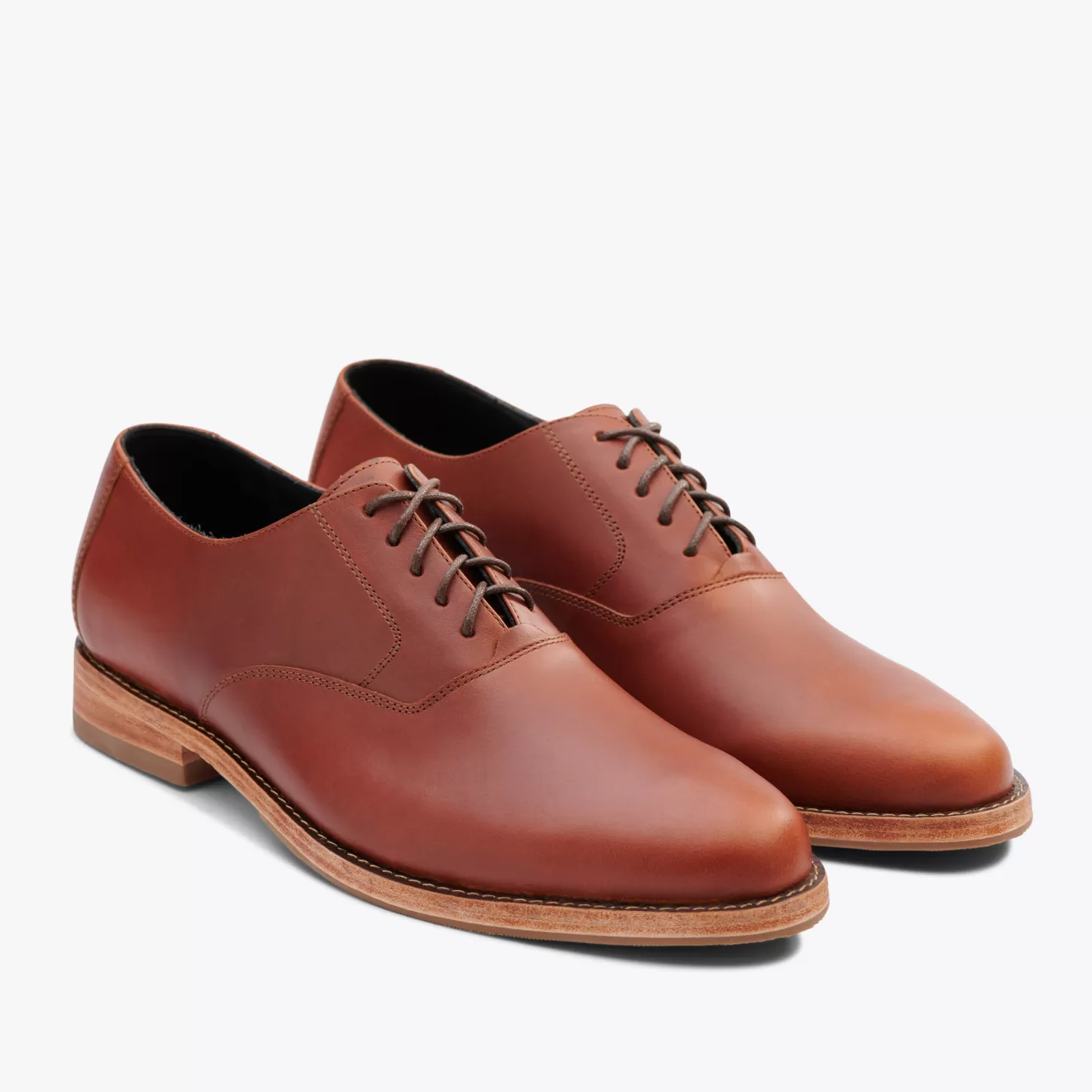 Oxfords & Loafers-Nisolo Everyday Oxford Brandy