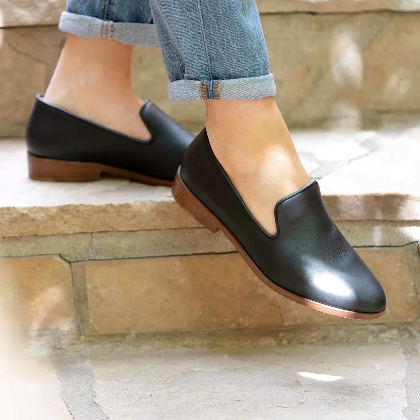 Flats & Slip Ons-Nisolo Everyday Slip On Loafer Black
