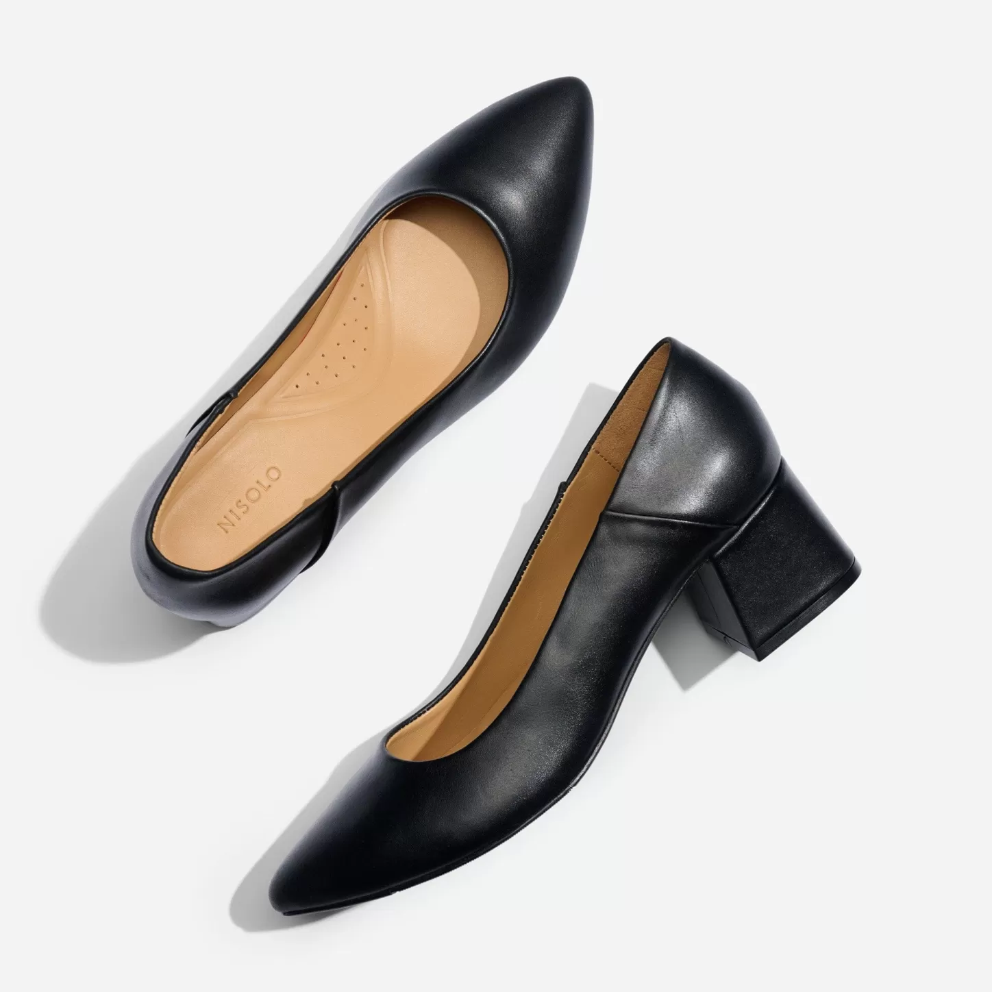Heels-Nisolo Fiorela Go-To Mid Heel Black