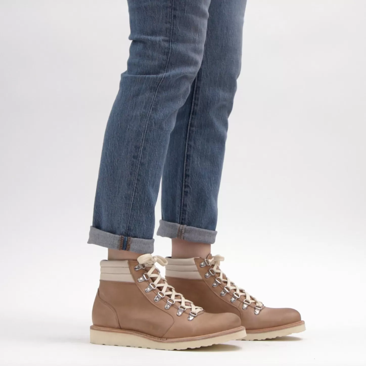 Boots-Nisolo Go-To City Hiker Boot Almond