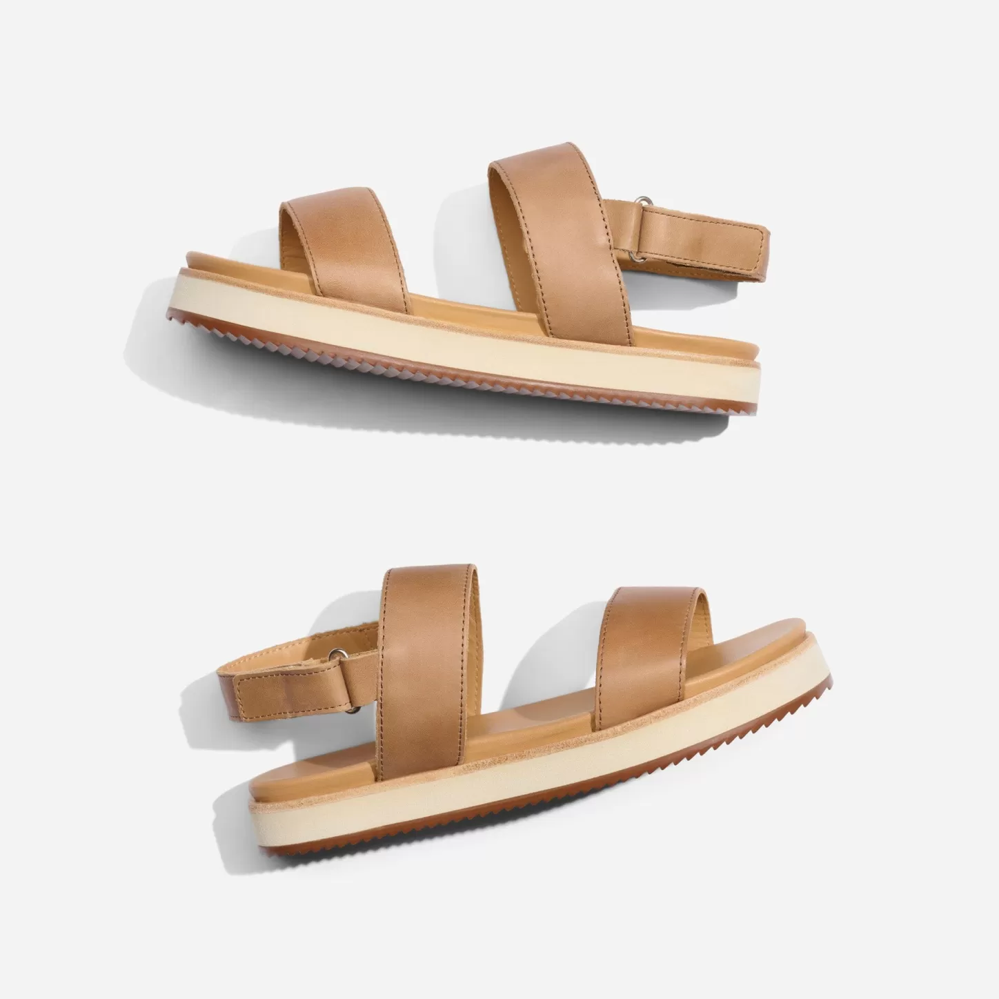 Sandals-Nisolo Go-To Flatform Sandal Almond
