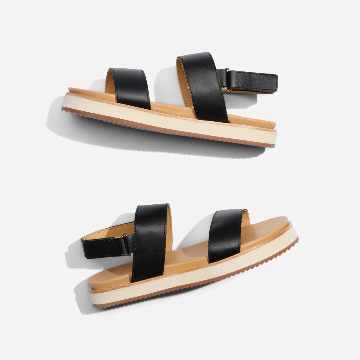 Sandals-Nisolo Go-To Flatform Sandal Black