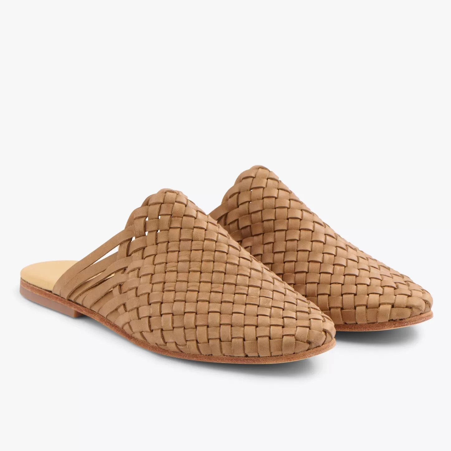 Flats & Slip Ons-Nisolo Go-To Woven Slip On Almond