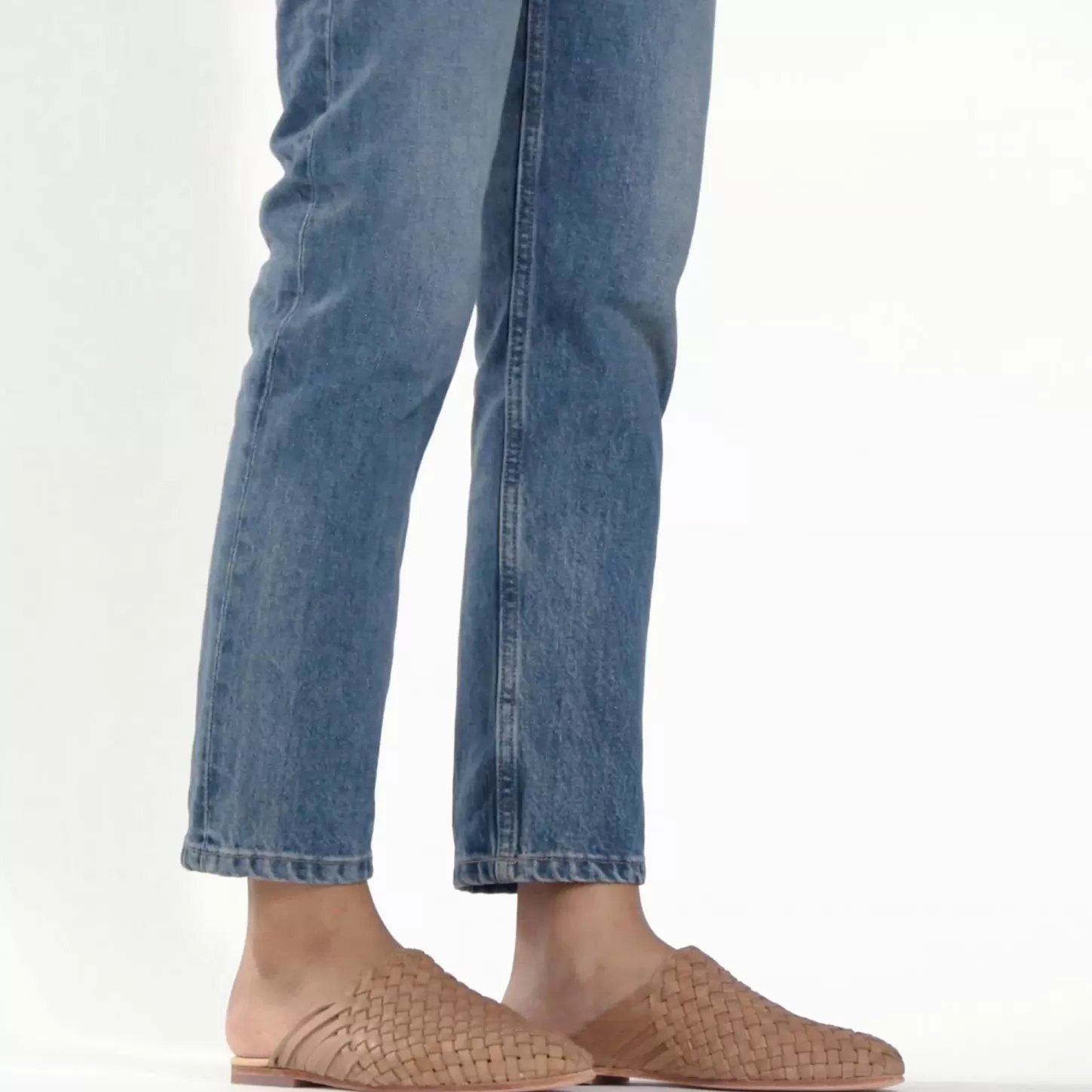 Mules-Nisolo Go-To Woven Slip On Almond