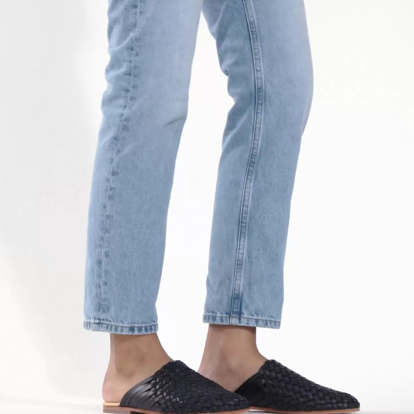 Flats & Slip Ons-Nisolo Go-To Woven Slip On Black