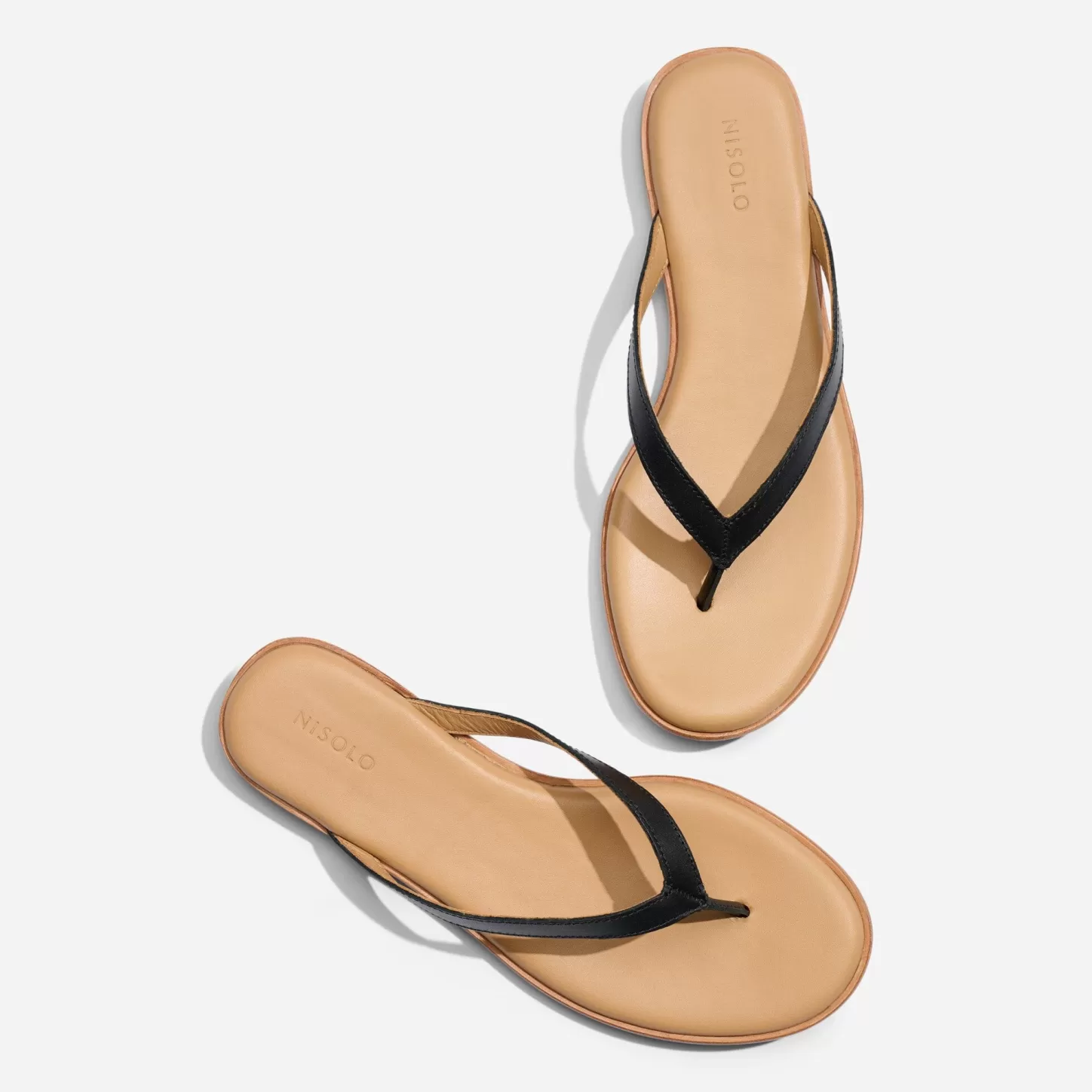 Sandals-Nisolo Isabel Go-To Flip Flop Black