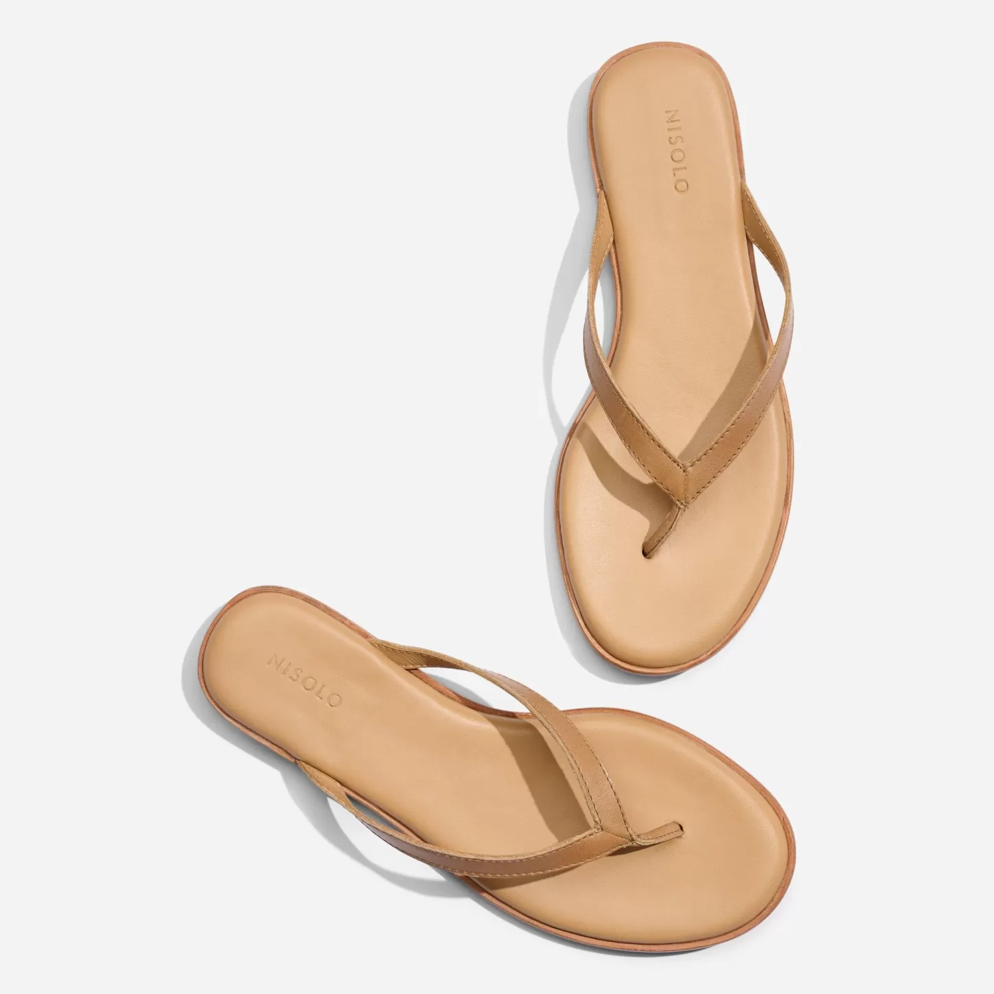 Sandals-Nisolo Isabel Go-To Flip Flop Almond