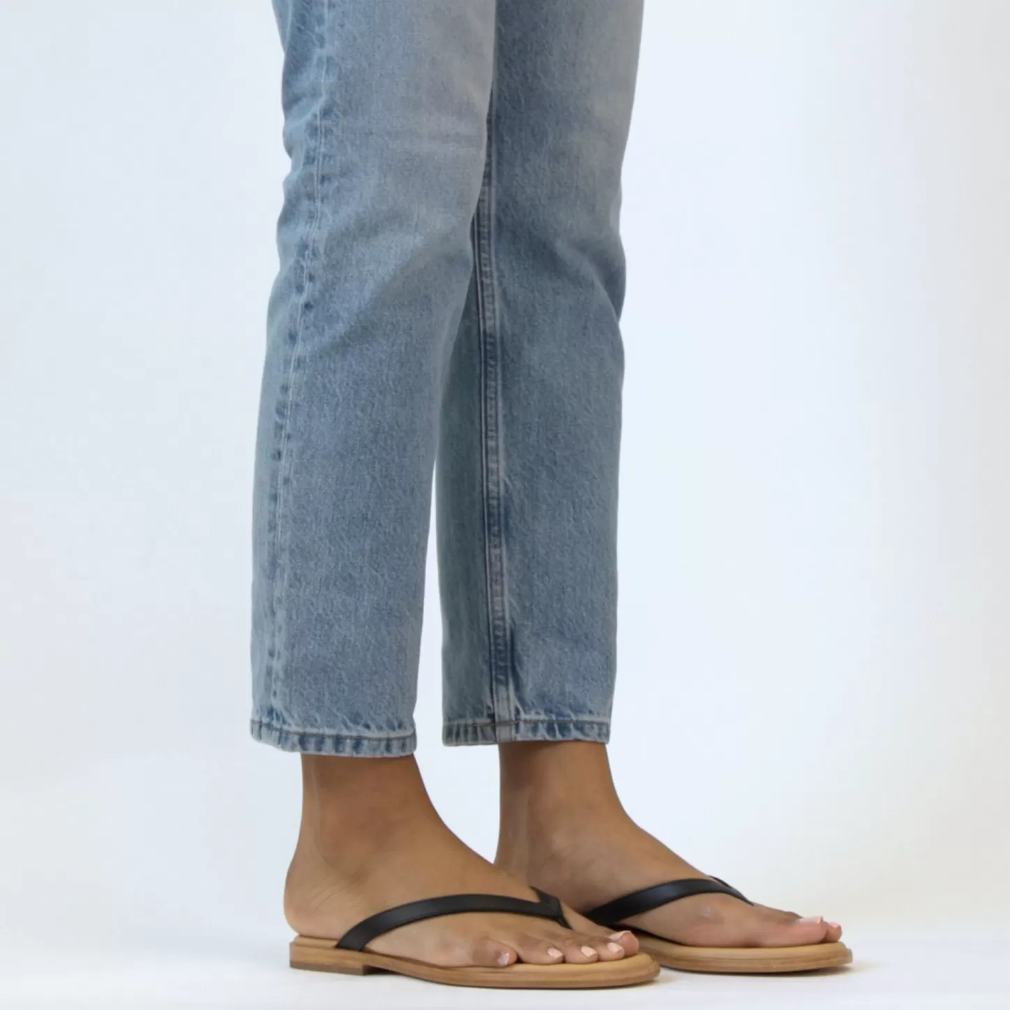 Sandals-Nisolo Isabel Go-To Flip Flop Black
