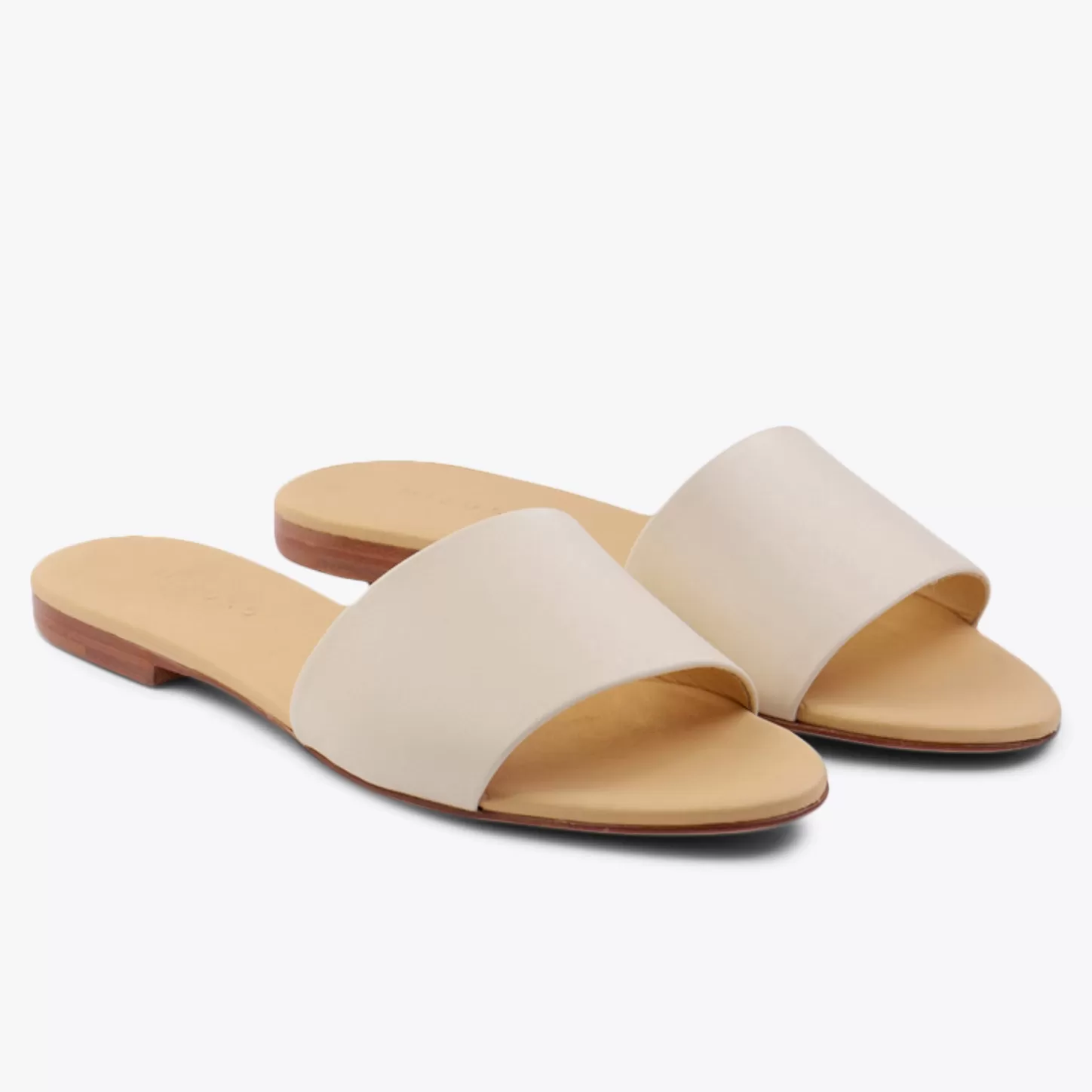 Flats & Slip Ons-Nisolo Isla Slide Bone