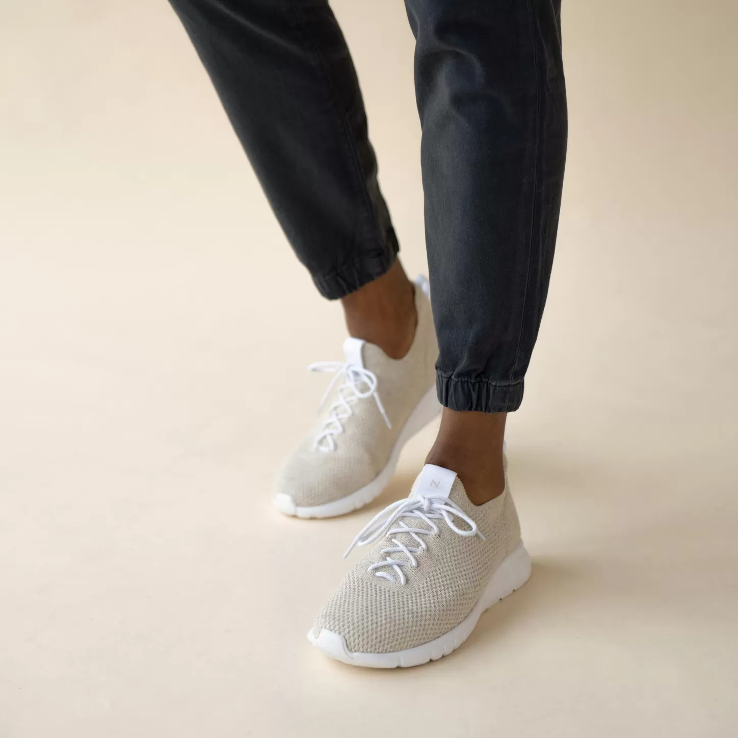Sneakers-Nisolo Men's All-Day Eco-Knit Sneaker Linen