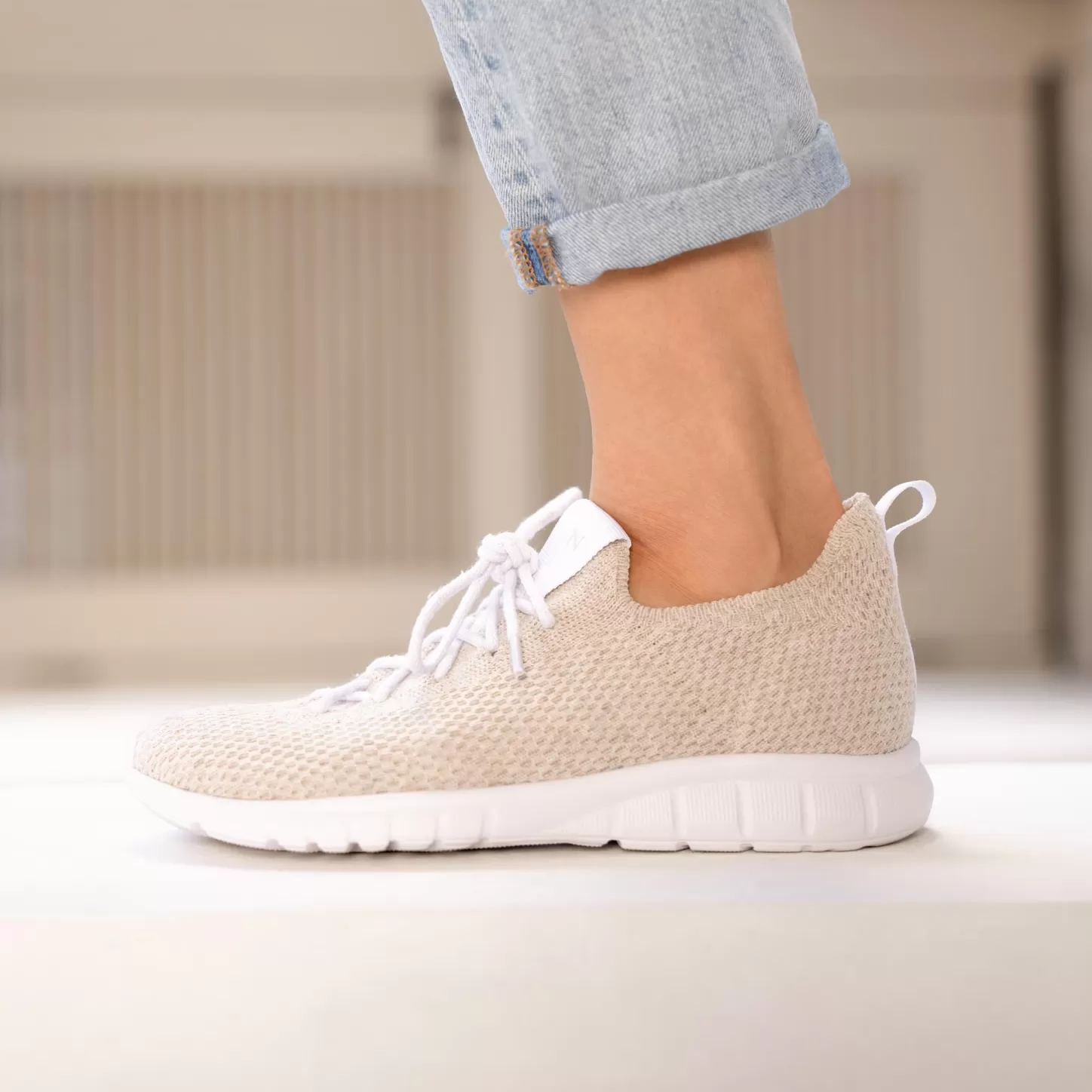 Sneakers-Nisolo Women's Athleisure Eco-Knit Sneaker Linen