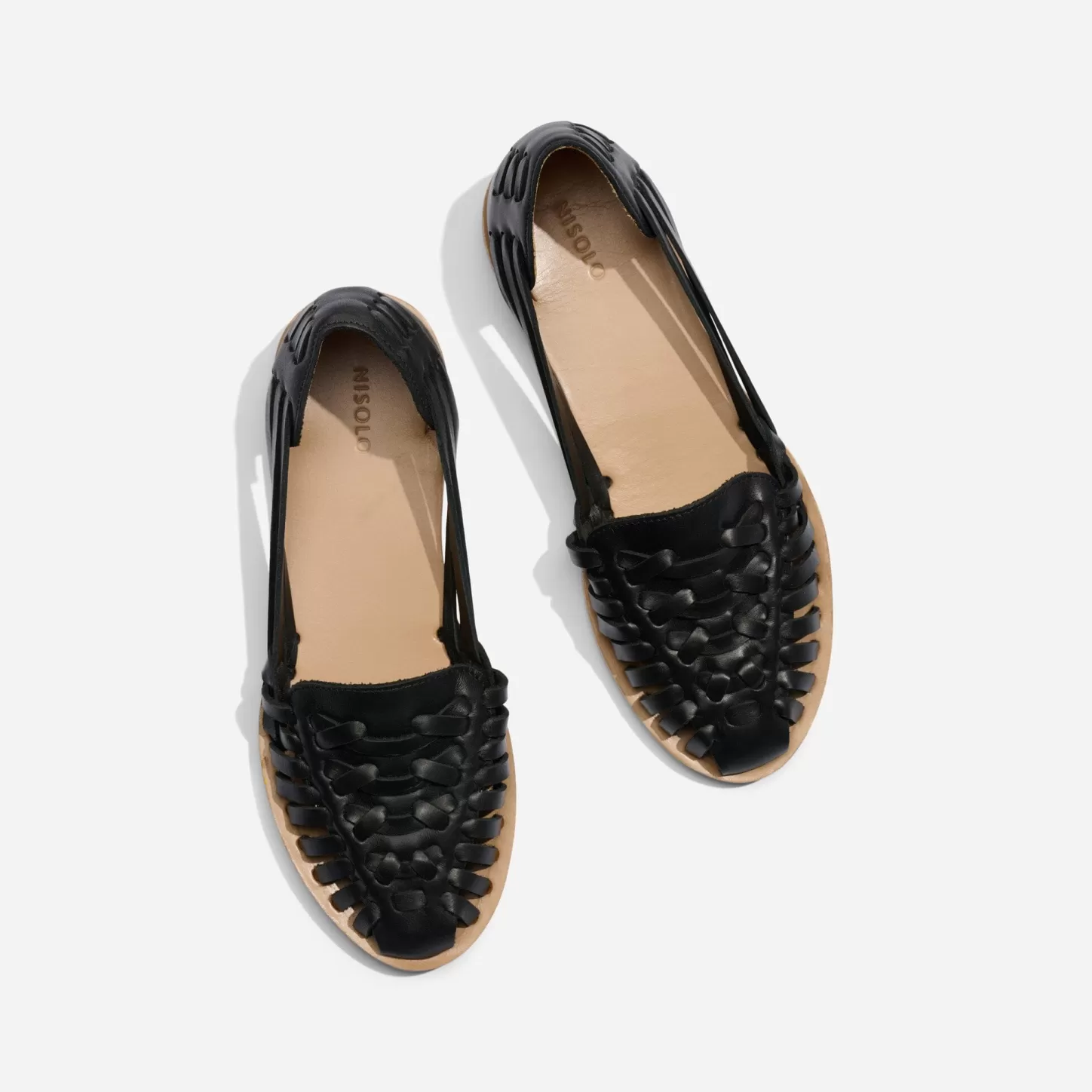 Flats & Slip Ons-Nisolo Women's Huarache Sandal Black