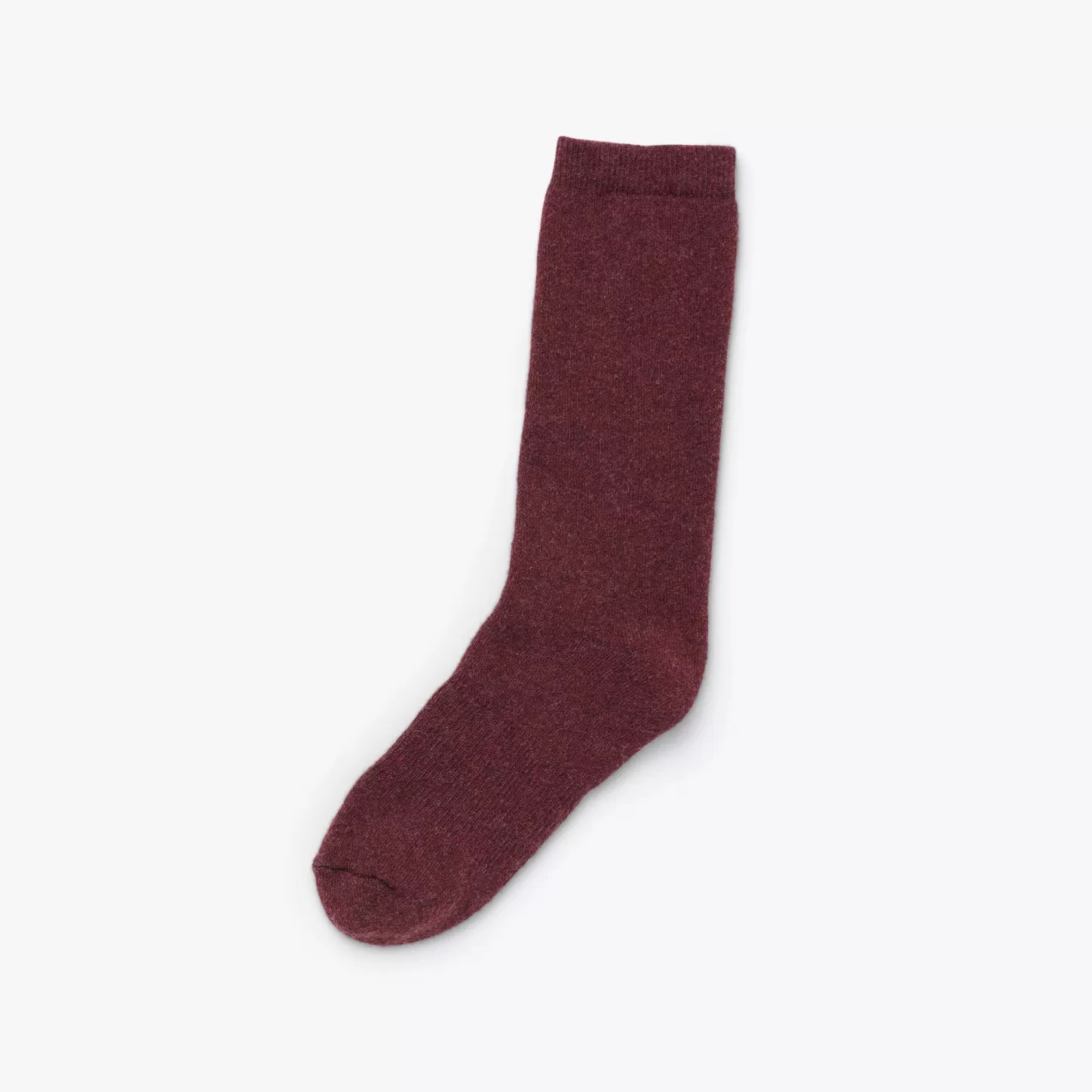 Socks-Nisolo Wool Cushion Crew Hiker Sock Burgundy
